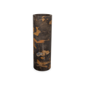 The Honed Marble Vase in black and gold marble vase strikes a moody yet dramatic statement.