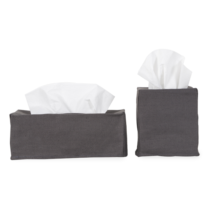 Using a beautiful 100% linen, The Linen Tissue Box Cover provides a neutral palette to any tissue box, which improves on stylistic decisions for any countertop or nightstand.