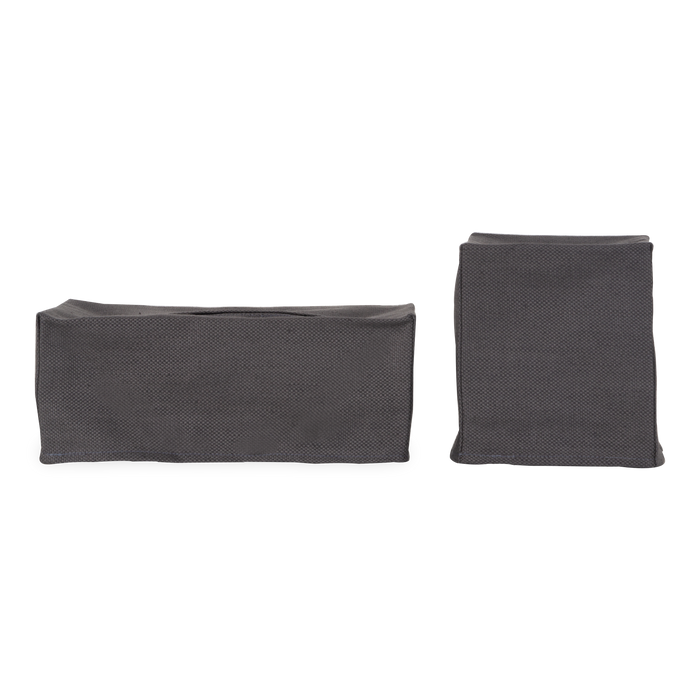 Using a beautiful 100% linen, The Linen Tissue Box Cover provides a neutral palette to any tissue box, which improves on stylistic decisions for any countertop or nightstand.