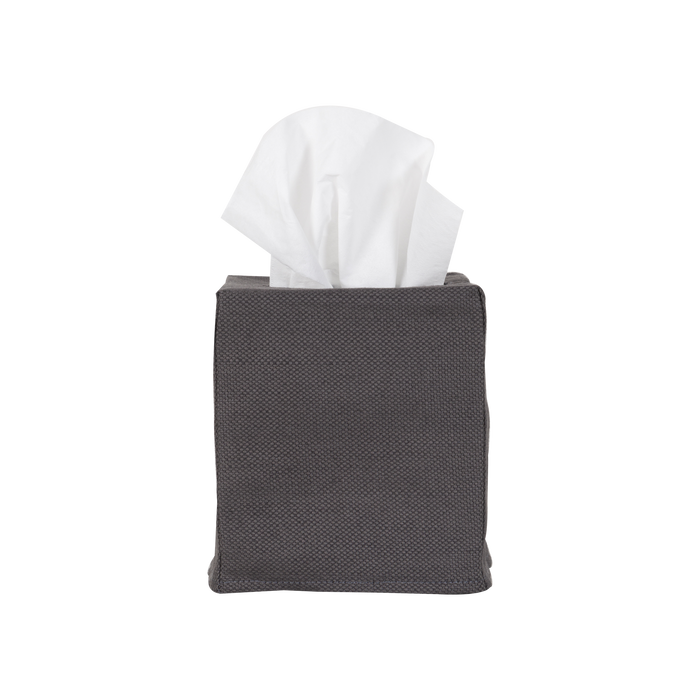 Using a beautiful 100% linen, The Linen Tissue Box Cover provides a neutral palette to any tissue box, which improves on stylistic decisions for any countertop or nightstand.