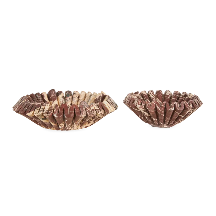 Marble Ruffle Bowl