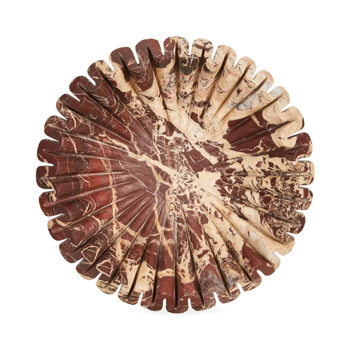 Marble Ruffle Bowl