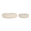 Pudgy Travertine Bowl