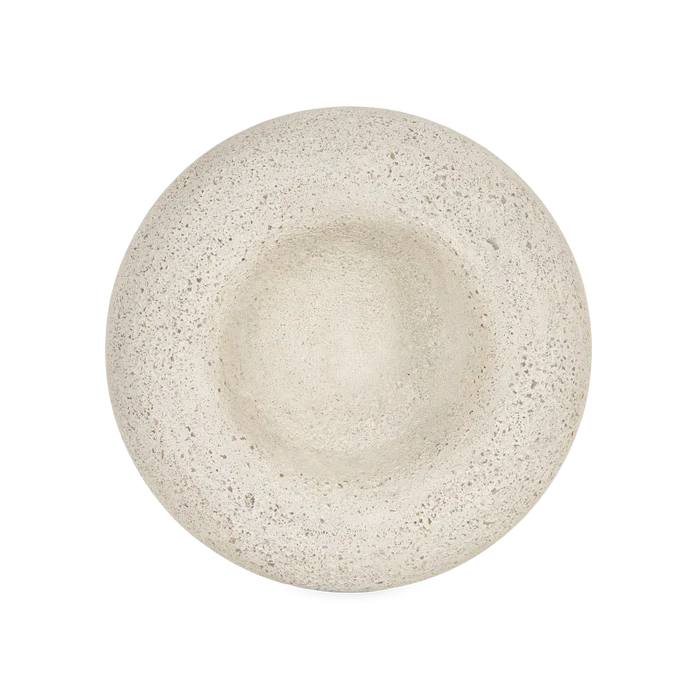 Pudgy Travertine Bowl