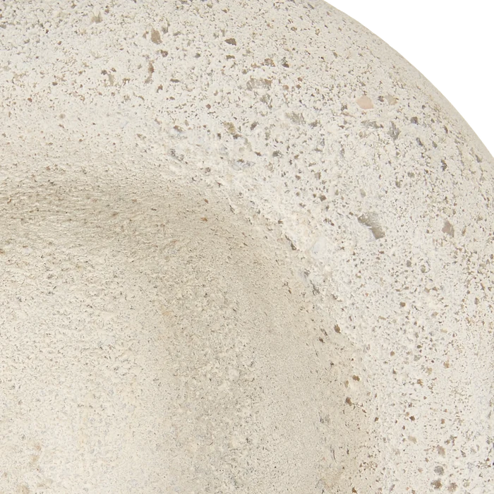 Pudgy Travertine Bowl