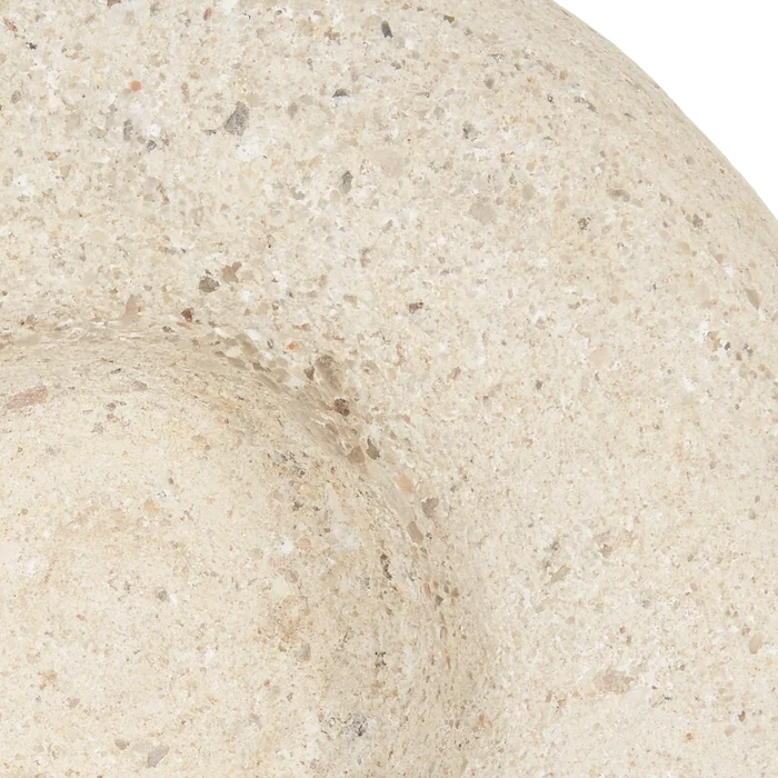 Pudgy Travertine Bowl