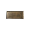 Russell Medium Rectangular Tray in bronze with textured surface and raised edges, shown from above.