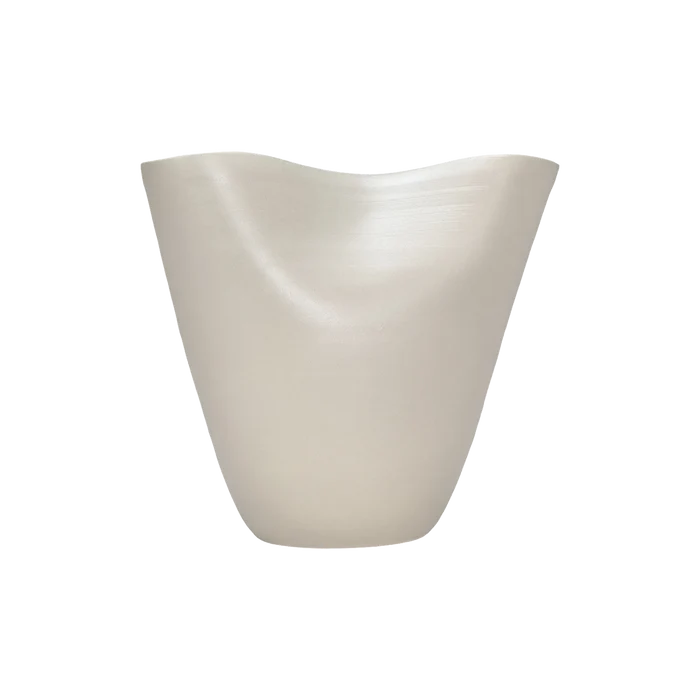 Sculpted Ceramic Wide Vase